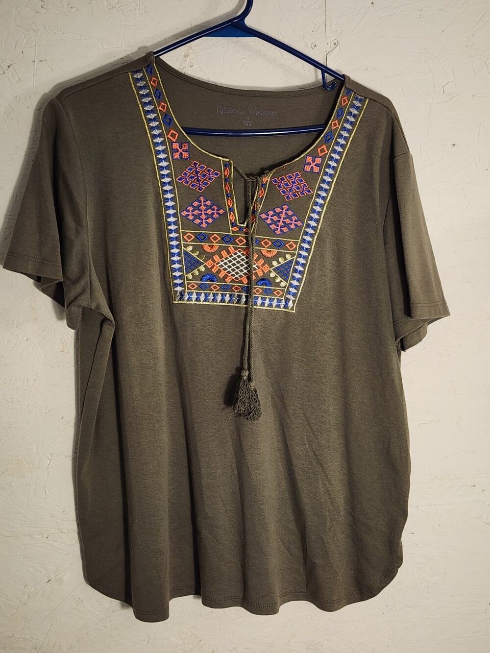 rebecca malone tops XL Short Sleeve With Tassle